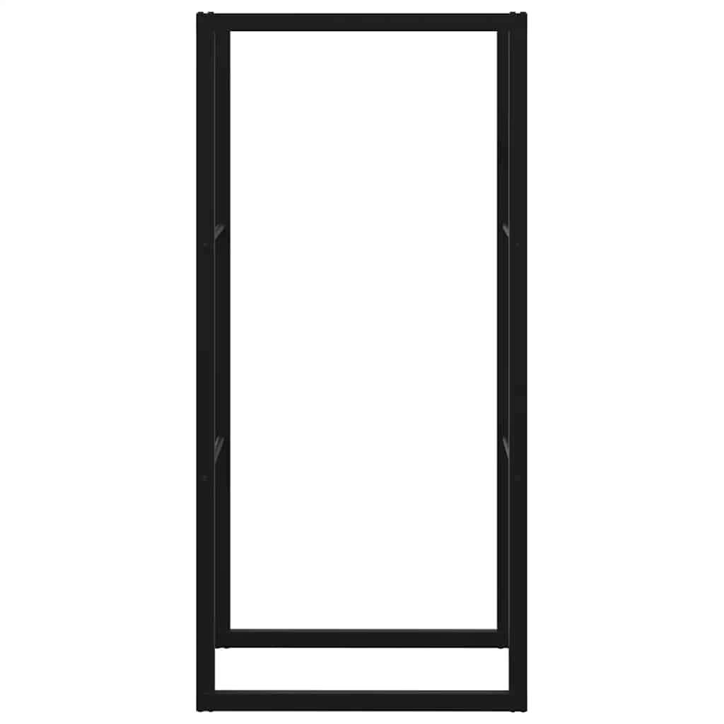 küttepuude rest, must, 55x30x116 cm, teras – toote pilt 4