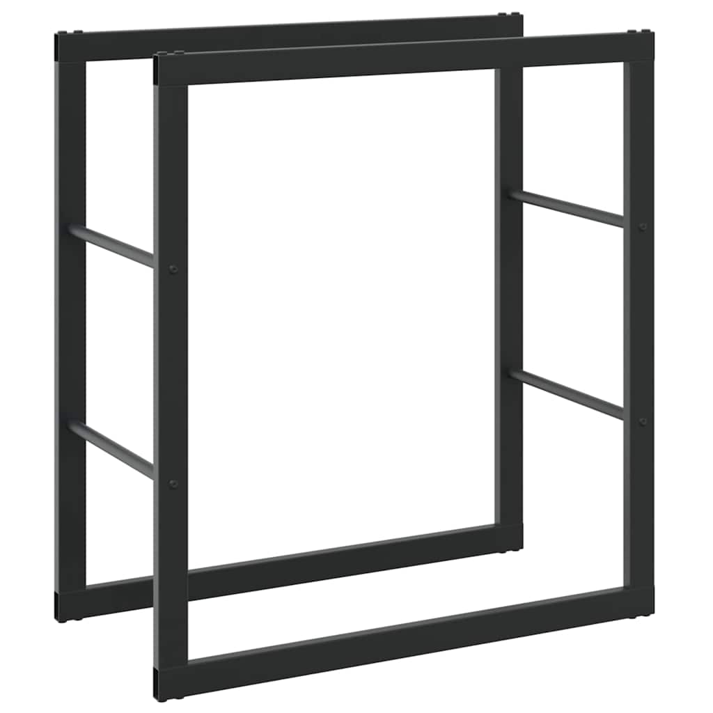 küttepuude rest, must, 55x30x61 cm, teras – toote pilt 1