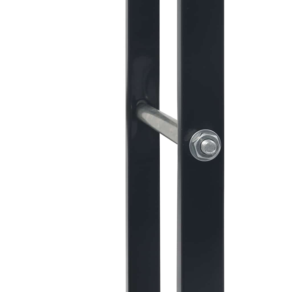 küttepuude rest, must, 80 x 25 x 100 cm, teras – toote pilt 4
