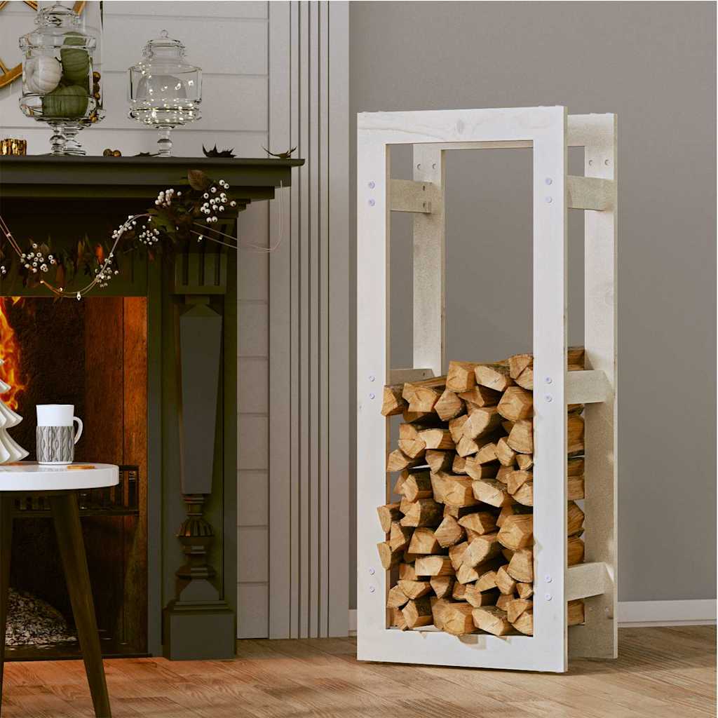 küttepuude rest, valge, 41 x 25 x 100 cm, männipuit – toote pilt 2