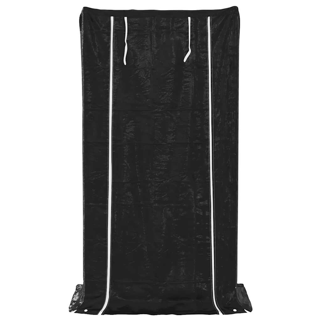 küttepuude riiul vihmakattega, 100x60x200 cm, tsingitud teras – toote pilt 3