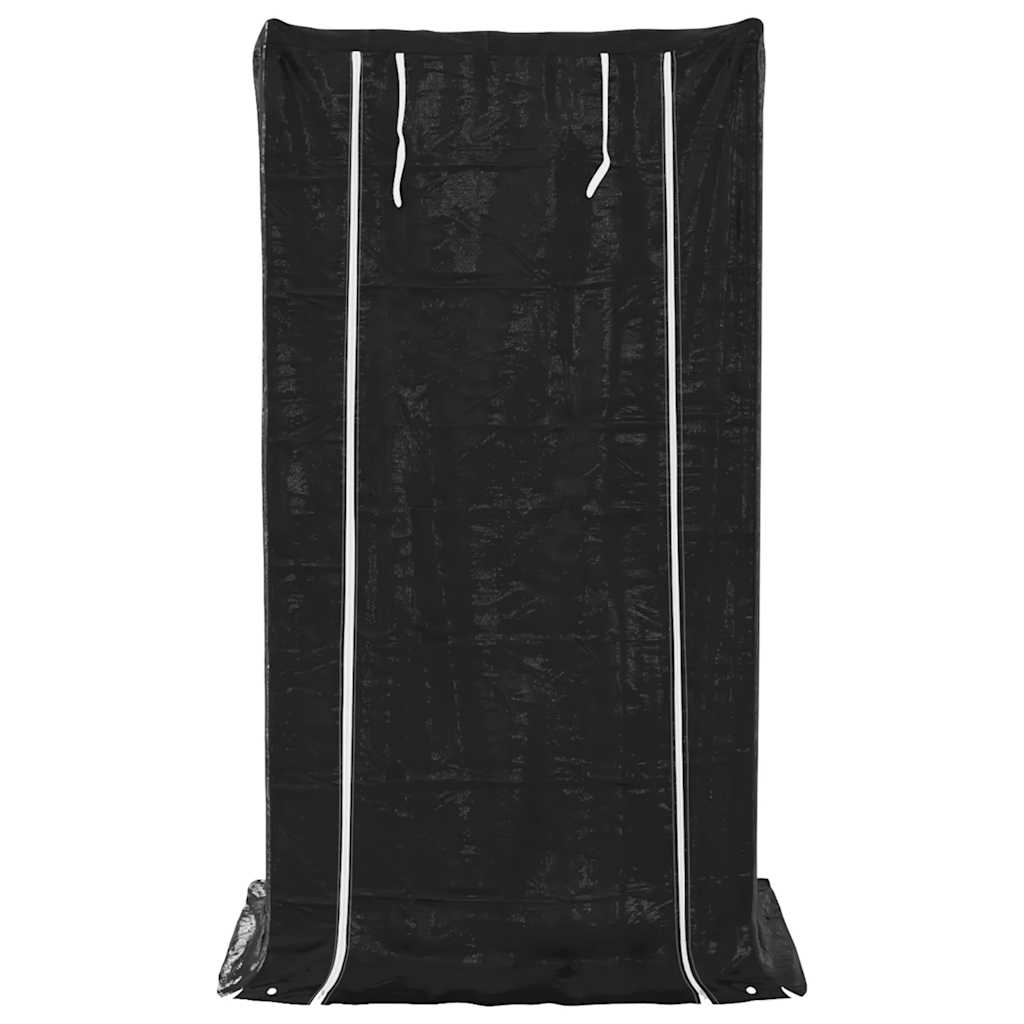 küttepuude riiul vihmakattega, 100x80x200 cm, tsingitud teras – toote pilt 3