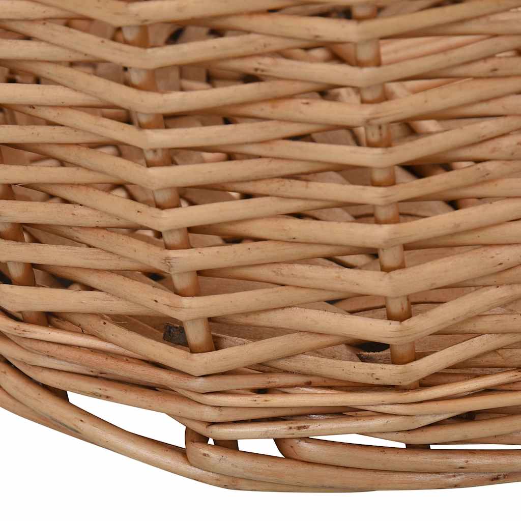 küttepuukorv käepidemetega 78 x 54 x 34 cm naturaalne paju – toote pilt 3