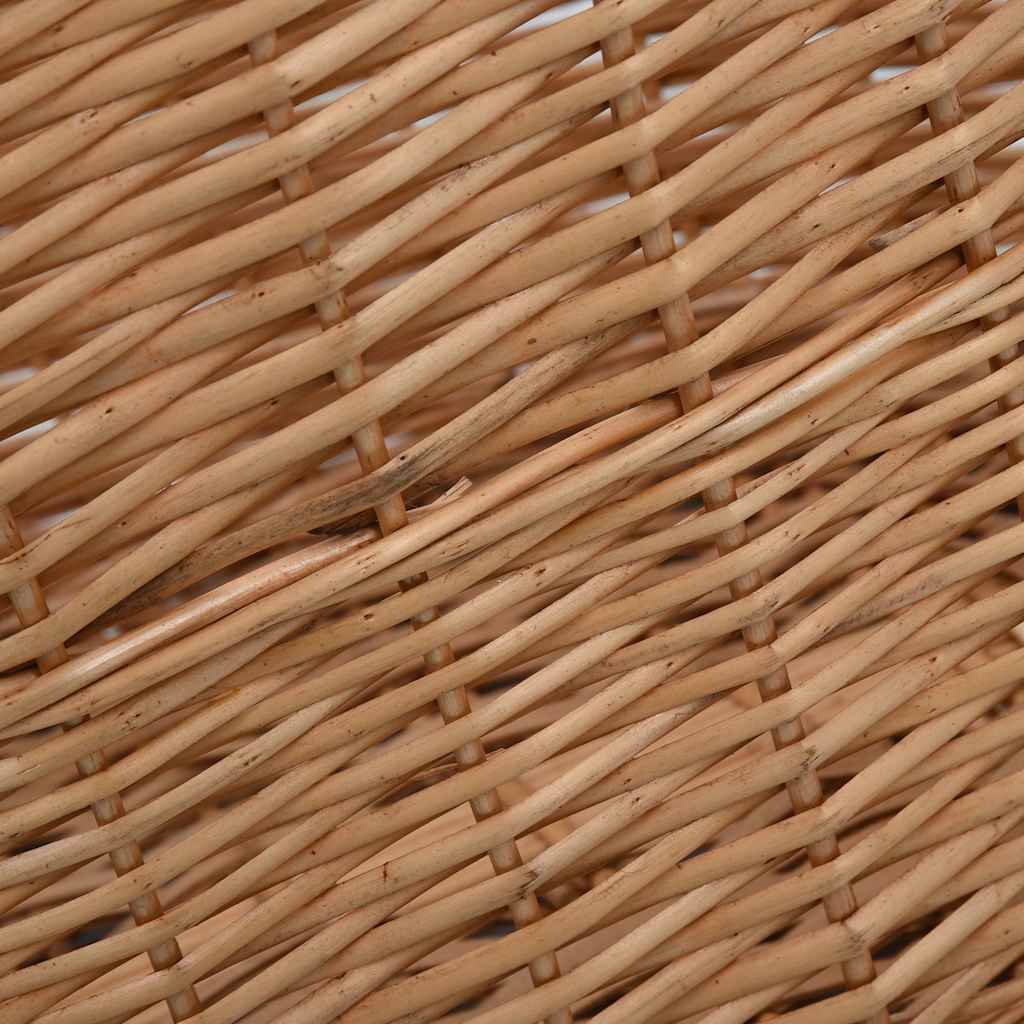 küttepuukorv käepidemetega 78 x 54 x 34 cm naturaalne paju – toote pilt 4