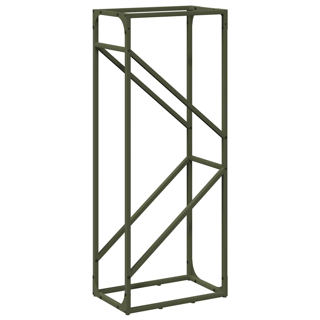 küttepuurest oliivroheline 40x25x100 cm külmvaltsitud teras – toote pilt 1