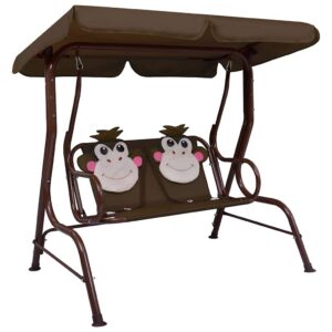 laste aiakiik pruun 115 x 75 x 110 cm kangas