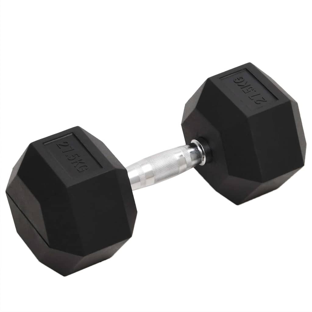 malmist hantel 27,5 kg – Malmist Hantel (27,5 Kg, Kroomitud Teras, Kummikate)
