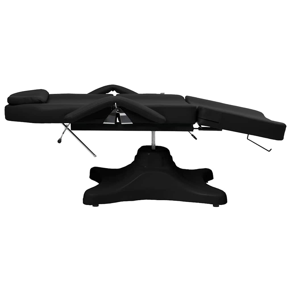 Massaažilaud (180 x 62 x 86,5–118 cm, must, 150 kg kandevõime) – toote pilt 3