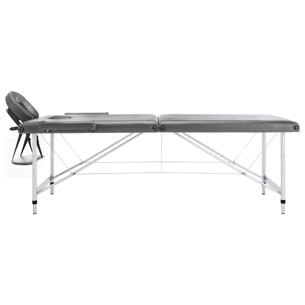 Massaažilaud alumiiniumraamiga (186 x 68 cm, 59–81 cm kõrgus, 150 kg kandevõime) – toote pilt 1