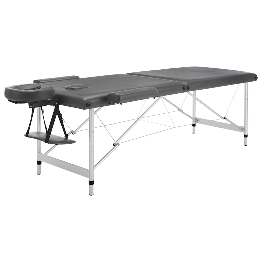Massaažilaud alumiiniumraamiga (186 x 68 cm, 59–81 cm kõrgus, 150 kg kandevõime) – toote pilt 2