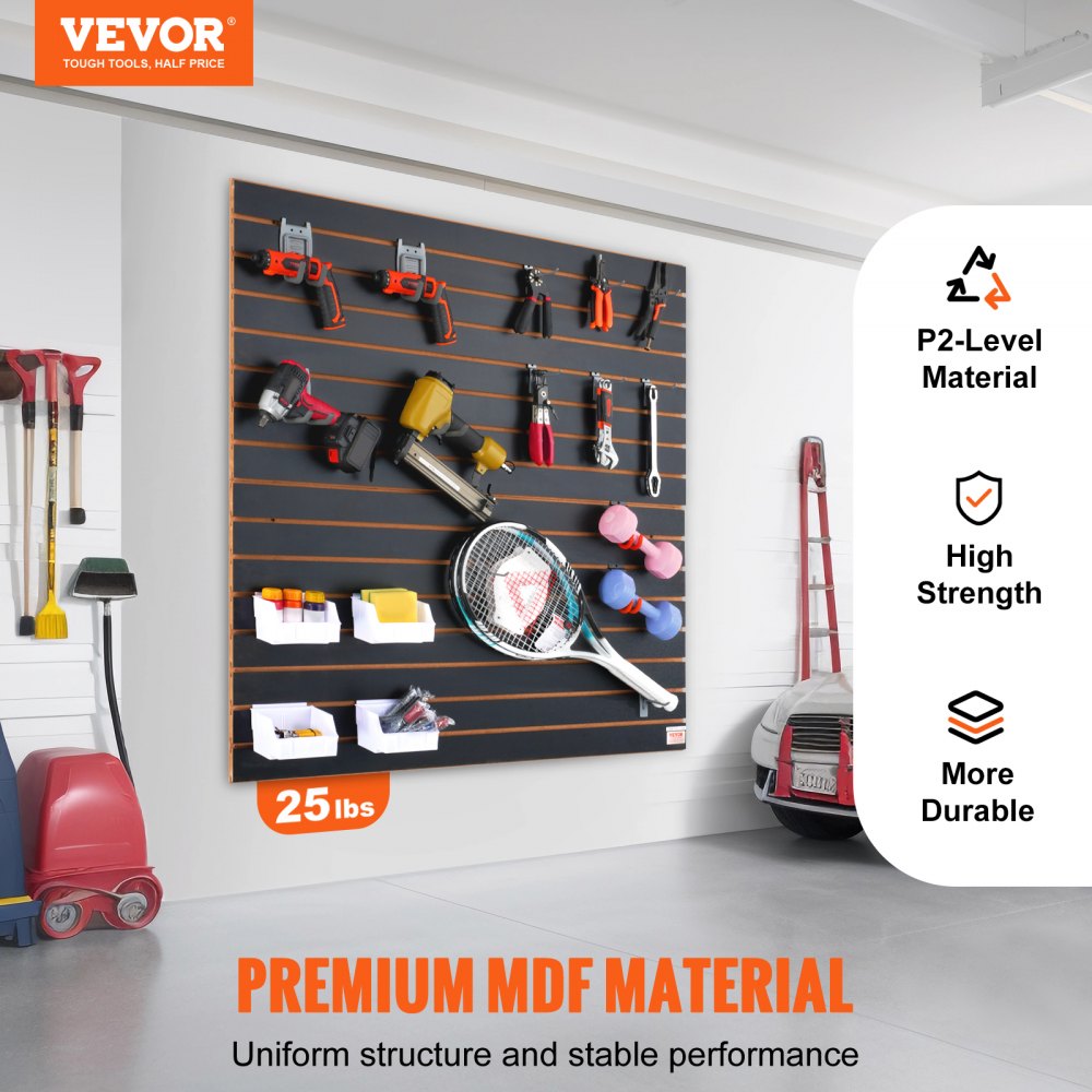 MDF Nagipaneelid (122×61 cm, 2 Paneeli, Must) – toote pilt 1