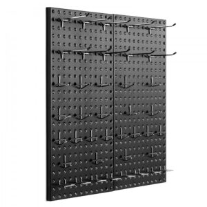 metallist nagipaneelid tööriistade hoidmiseks – Metallist Nagipaneelid (60×30 Cm, 2 Paneeli, Must)