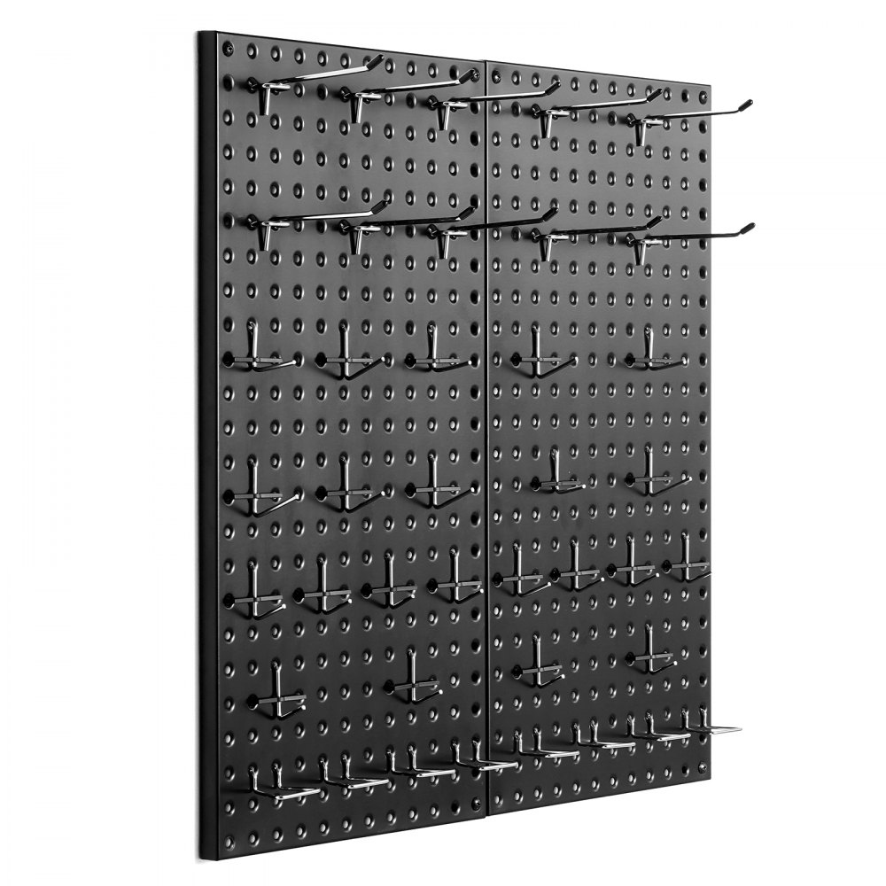 metallist nagipaneelid tööriistade hoidmiseks – Metallist Nagipaneelid (60×30 Cm, 2 Paneeli, Must)