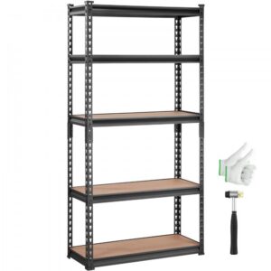 metallriiul 5 tasandit garaaž – Metallriiul (5 Tasandit, 907 Kg Kandevõime, 76×31×152 Cm)