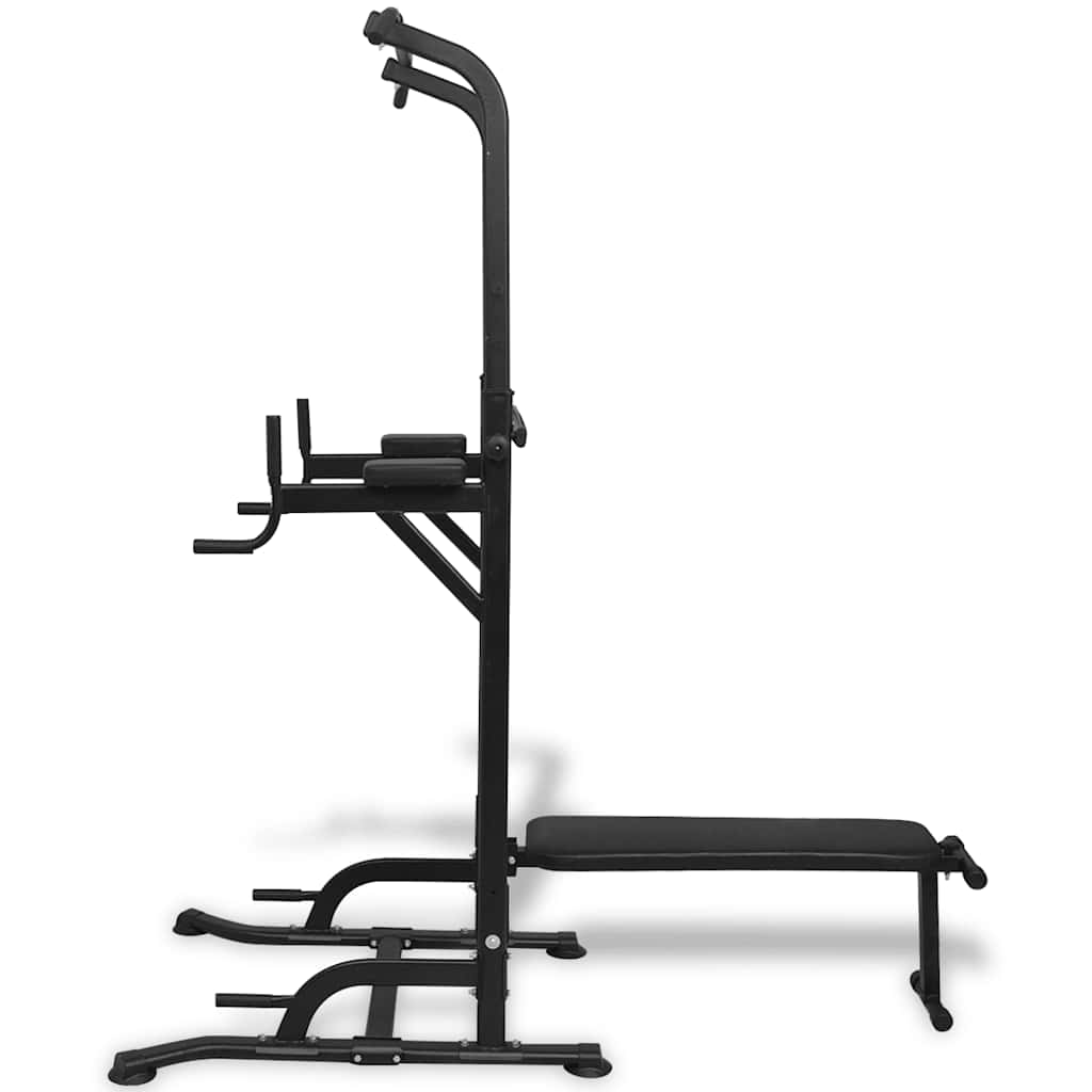 Multifunktsionaalne jõusaalipink (182–235 cm, 150 kg kandevõime, must) – toote pilt 1
