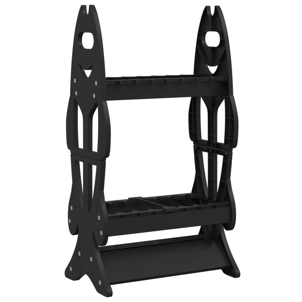Õngehoidja 16 ridvale (must, 44 x 27 x 80 cm) – toote pilt 1