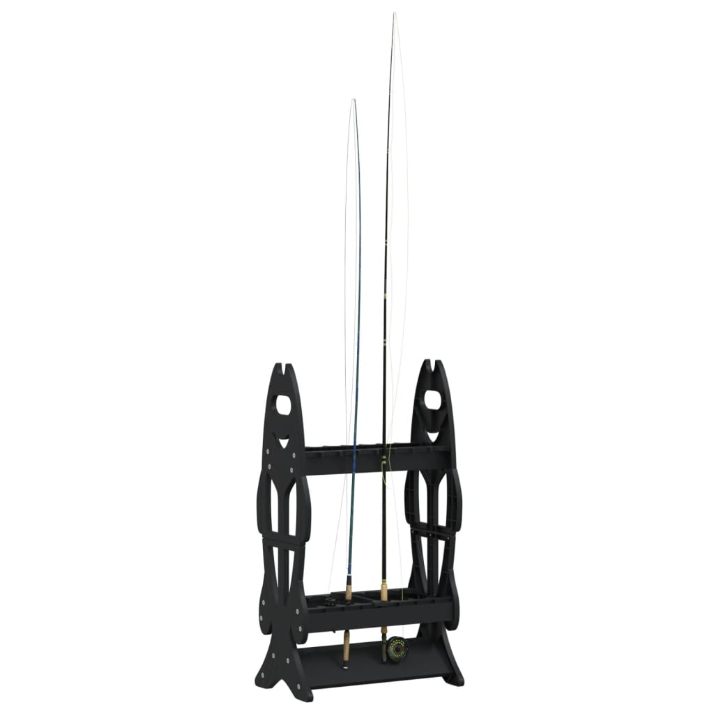 Õngehoidja 16 ridvale (must, 44 x 27 x 80 cm) – toote pilt 3