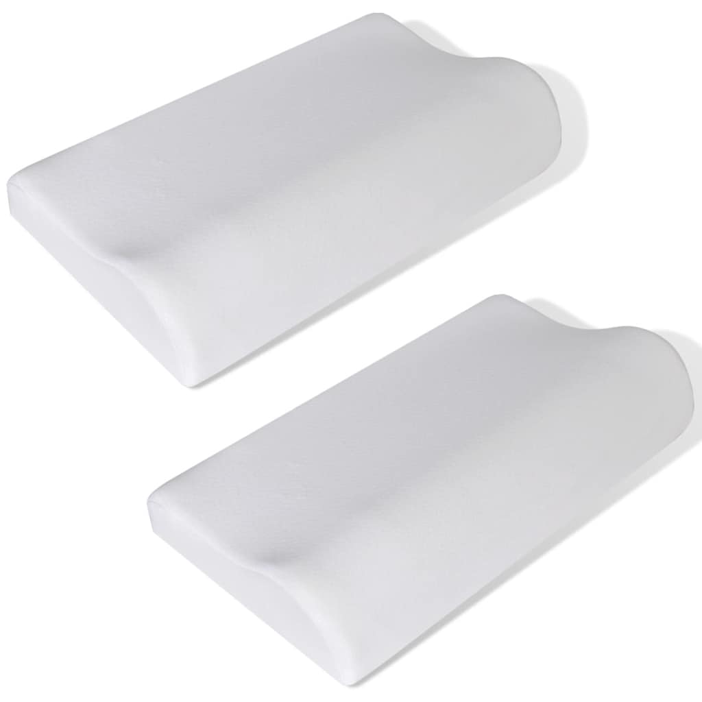 Ortopeediline Mäluvaht Kaelapadi (50x30x7-10 cm, 2 Tk, Valge) – toote pilt 1
