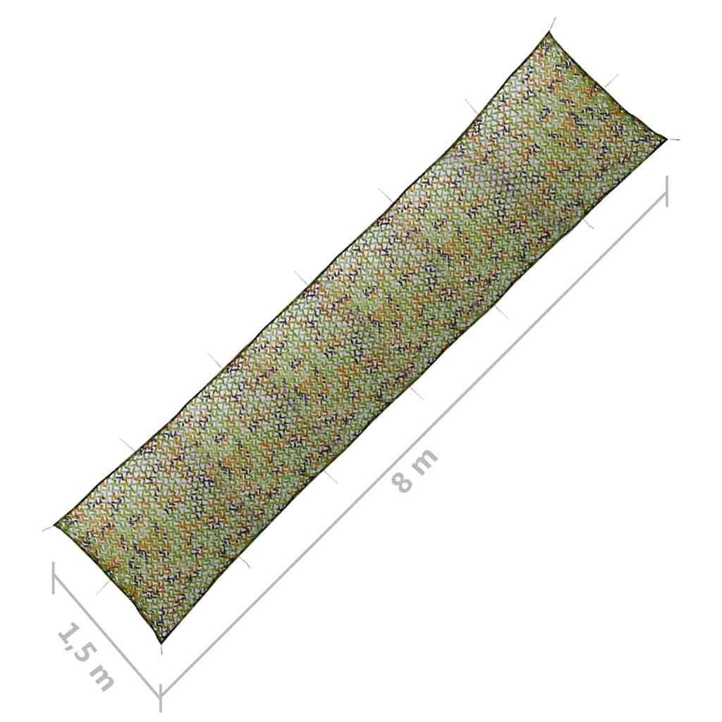 Peitevõrk hoiukotiga (1,5 x 8 m, roheline) – toote pilt 4