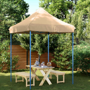 Pidutelgid 200 x 200 x 306 cm Beež Oxfordi kangas