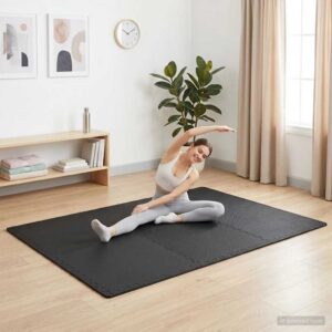 eva-vaht treeningmatid 4,32 m² – Põrandamatid 12 Tk 4,32 m² EVA-Vaht, Must