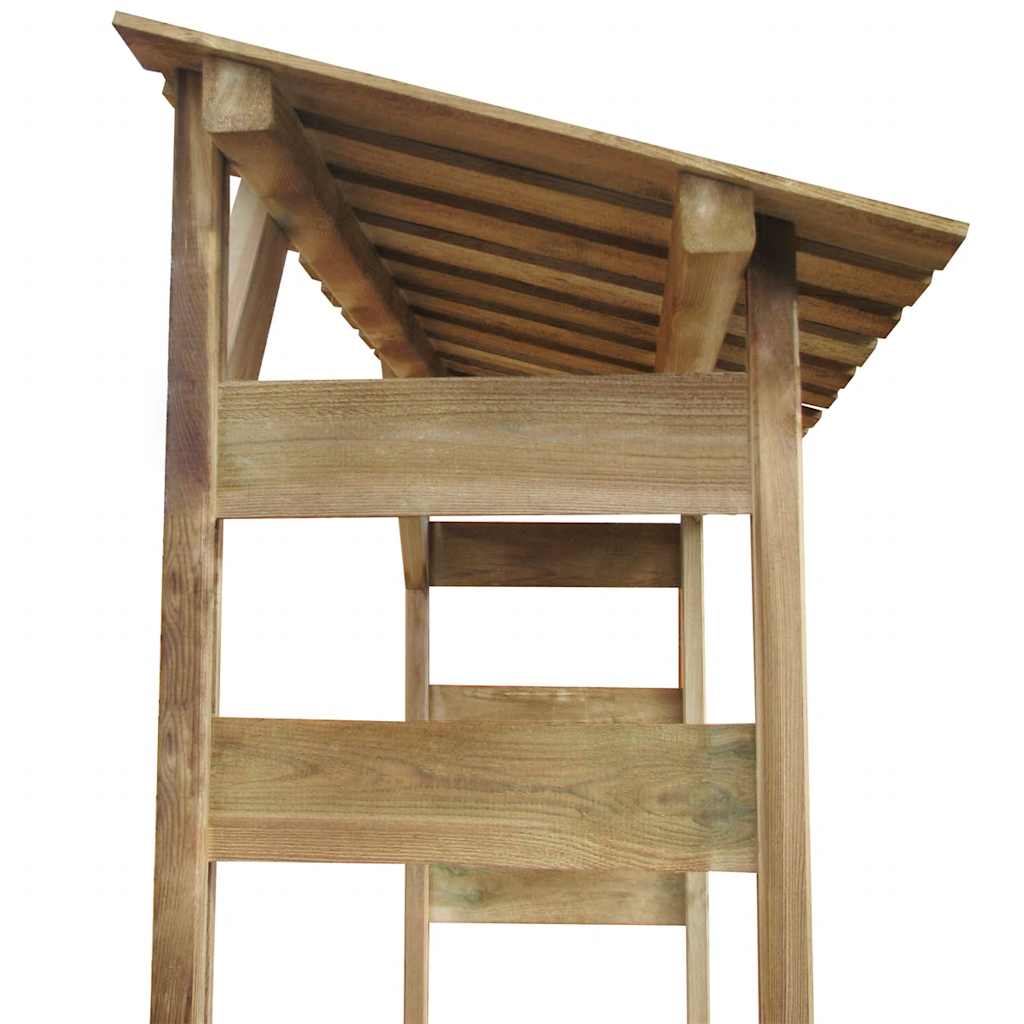 puukuur 150 x 44 x 176 cm immutatud männipuit – toote pilt 3