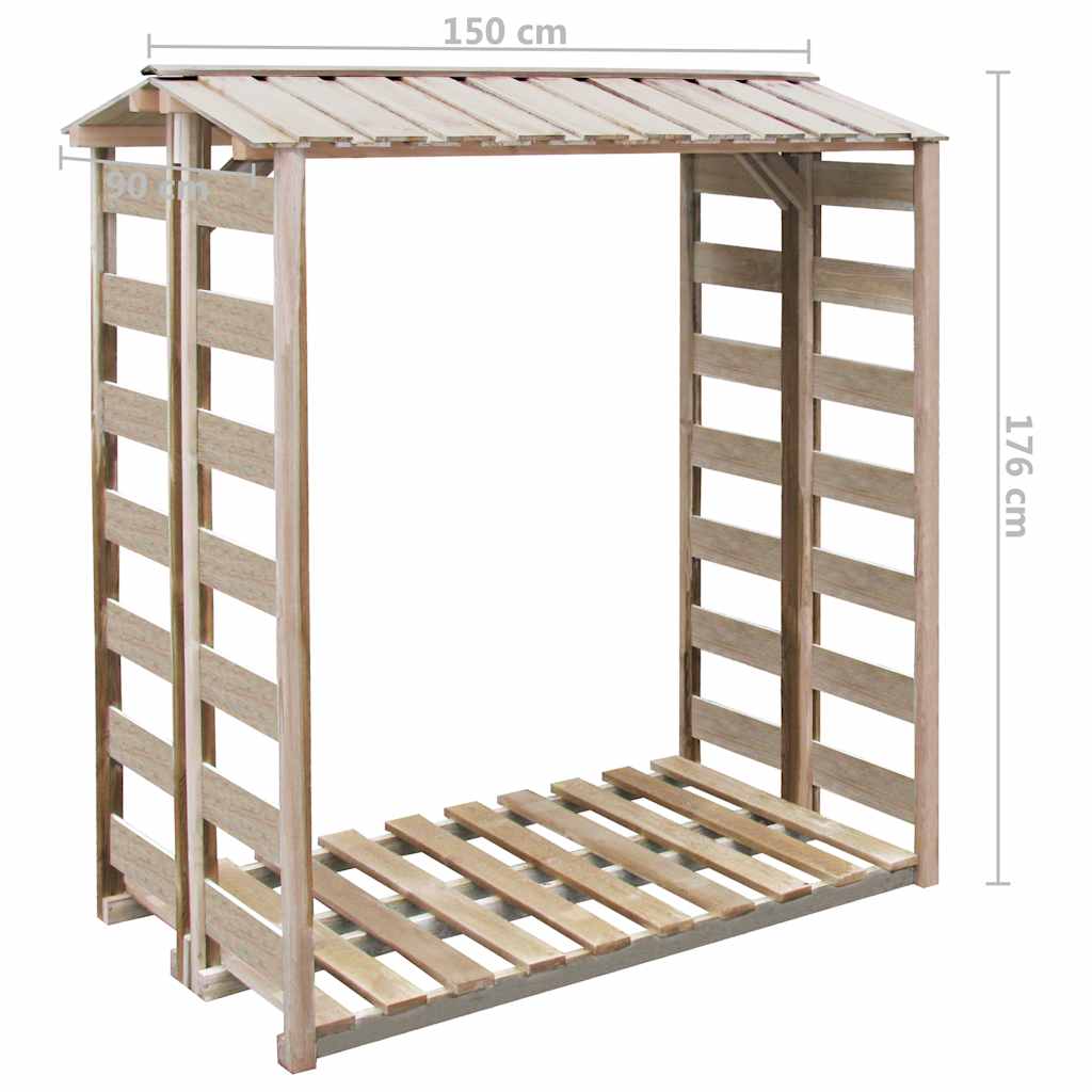 puukuur 150 x 90 x 176 cm immutatud männipuit – toote pilt 2