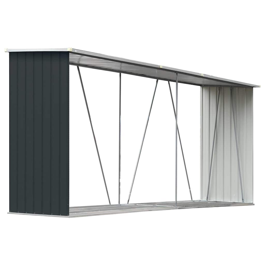 puukuur tsingitud terasest, 330 x 84 x 152 cm, antratsiithall – toote pilt 1