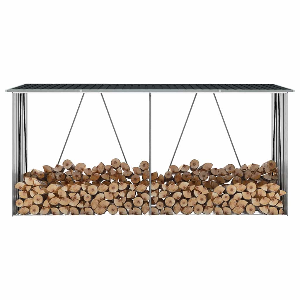 puukuur tsingitud terasest, 330 x 84 x 152 cm, antratsiithall – toote pilt 4