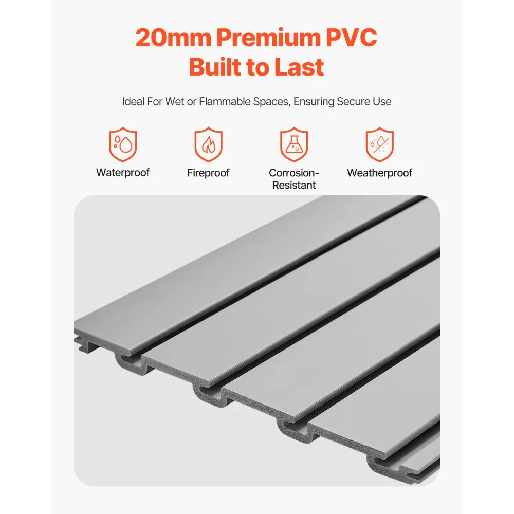 PVC Seinapaneelid (8×1,2 m, 136,1 kg/0,37 m² Kandevõime) – toote pilt 2