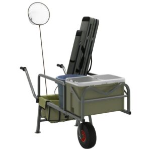 rattaga kalastuskäru pulbervärvitud teras – Rattaga kalastuskäru (pulbervärvitud teras, 135–145 cm, 150 kg kandevõime)
