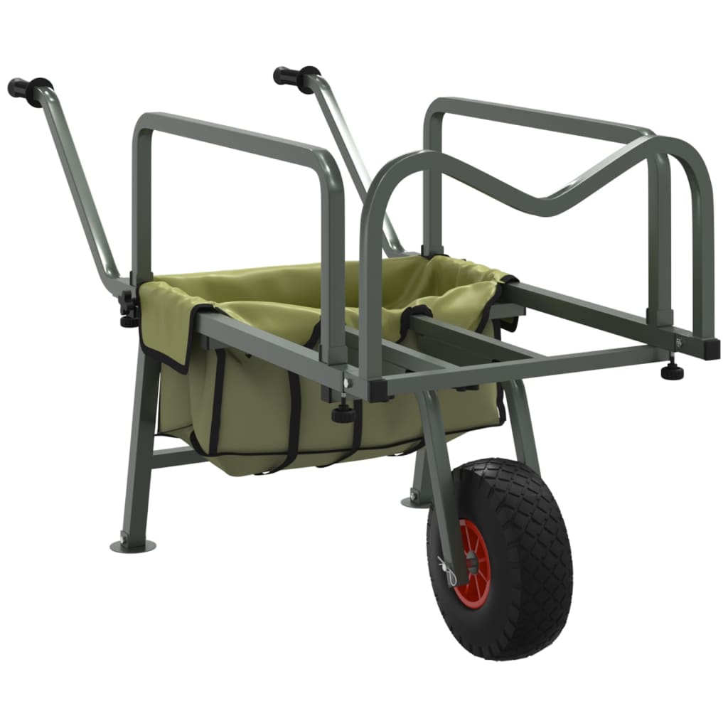 Rattaga kalastuskäru (pulbervärvitud teras, 135–145 cm, 150 kg kandevõime) – toote pilt 1