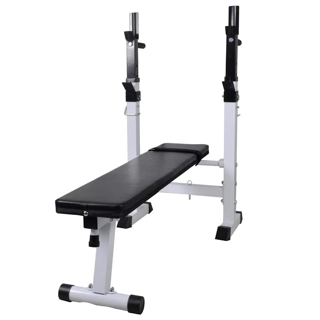 Reguleeritav jõusaalipink koos kangide ja hantlitega (90 kg, teras, 120 x 50 x 91–111 cm) – toote pilt 1