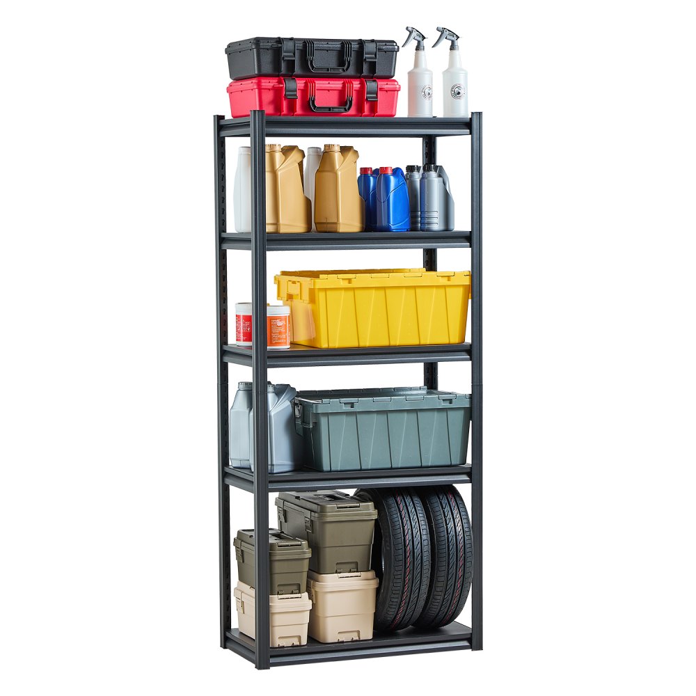 reguleeritav metallriiul 5 tasandit – Reguleeritav Metallriiul (5 Tasandit, 907 Kg Kandevõime, 81,3 × 40,6 × 182,9 Cm)