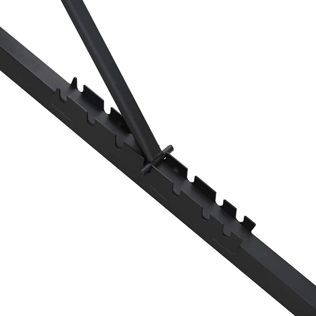 Reguleeritav Raskuspink Must 131 x 41 x 110 Cm Pulbervärvitud Teras – toote pilt 4