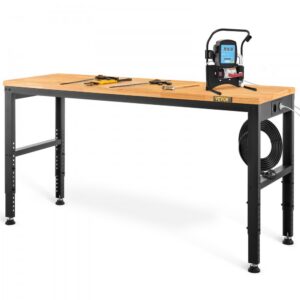 reguleeritav töölaud garaaži kontorisse – Reguleeritav töölaud (122 cm x 61 cm x 97 cm, 900 kg kandevõime)