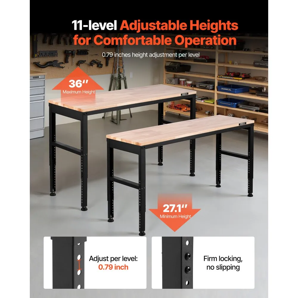 Reguleeritav töölaud (907 kg, 155 x 51 cm, kõrgus 68,8–91,4 cm) – toote pilt 2