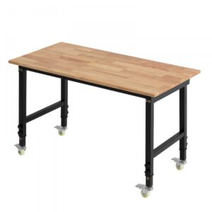 reguleeritav töölaud ratastel – Reguleeritav Töölaud Ratastel (680 kg, 122 x 60 cm, Kõrgus 72,5-107,5 cm)
