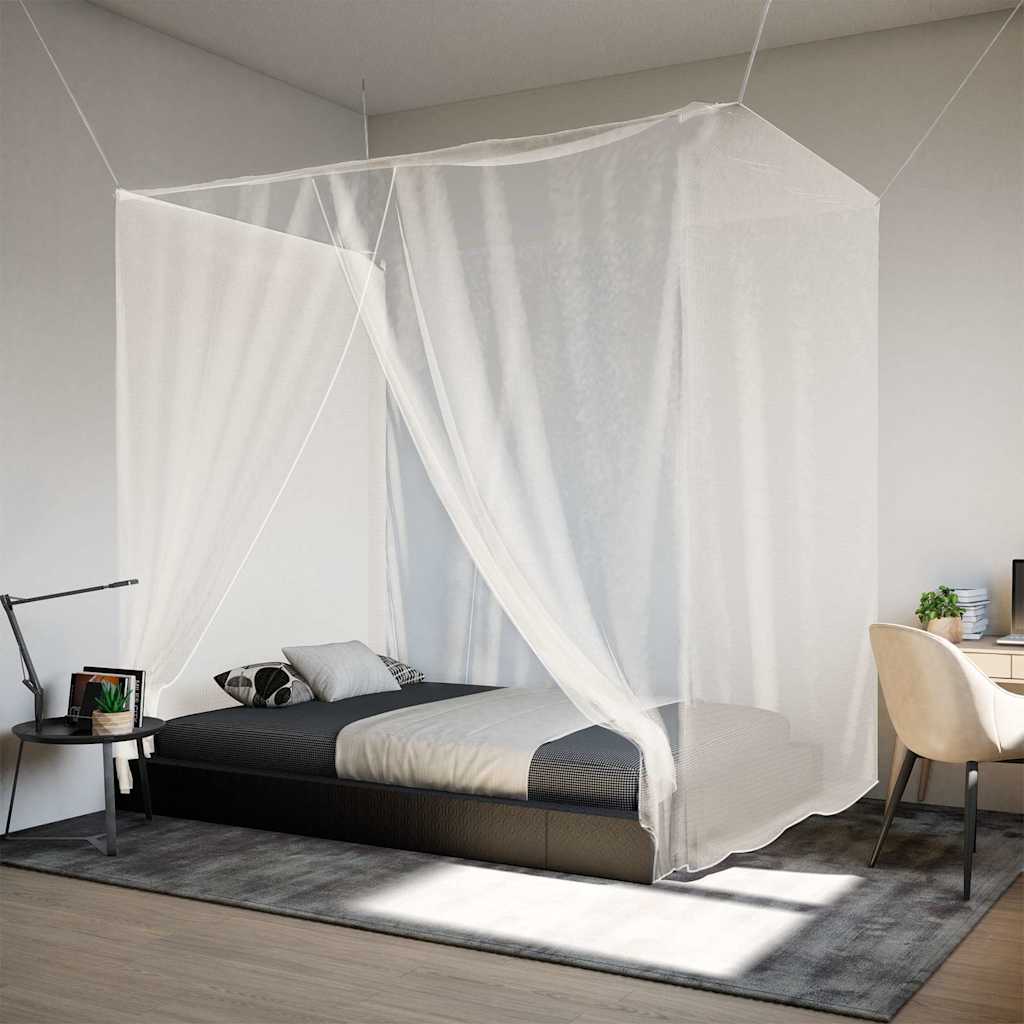 Rippuv Sääsevõrk Valge 220x180x180 Cm 156 Võrgusilma – toote pilt 2