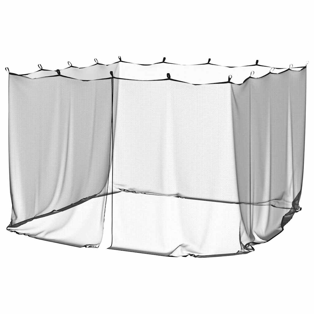 Ristkülikukujuline sääsevõrk (300 x 300 x 200 cm, must polüester) – toote pilt 1