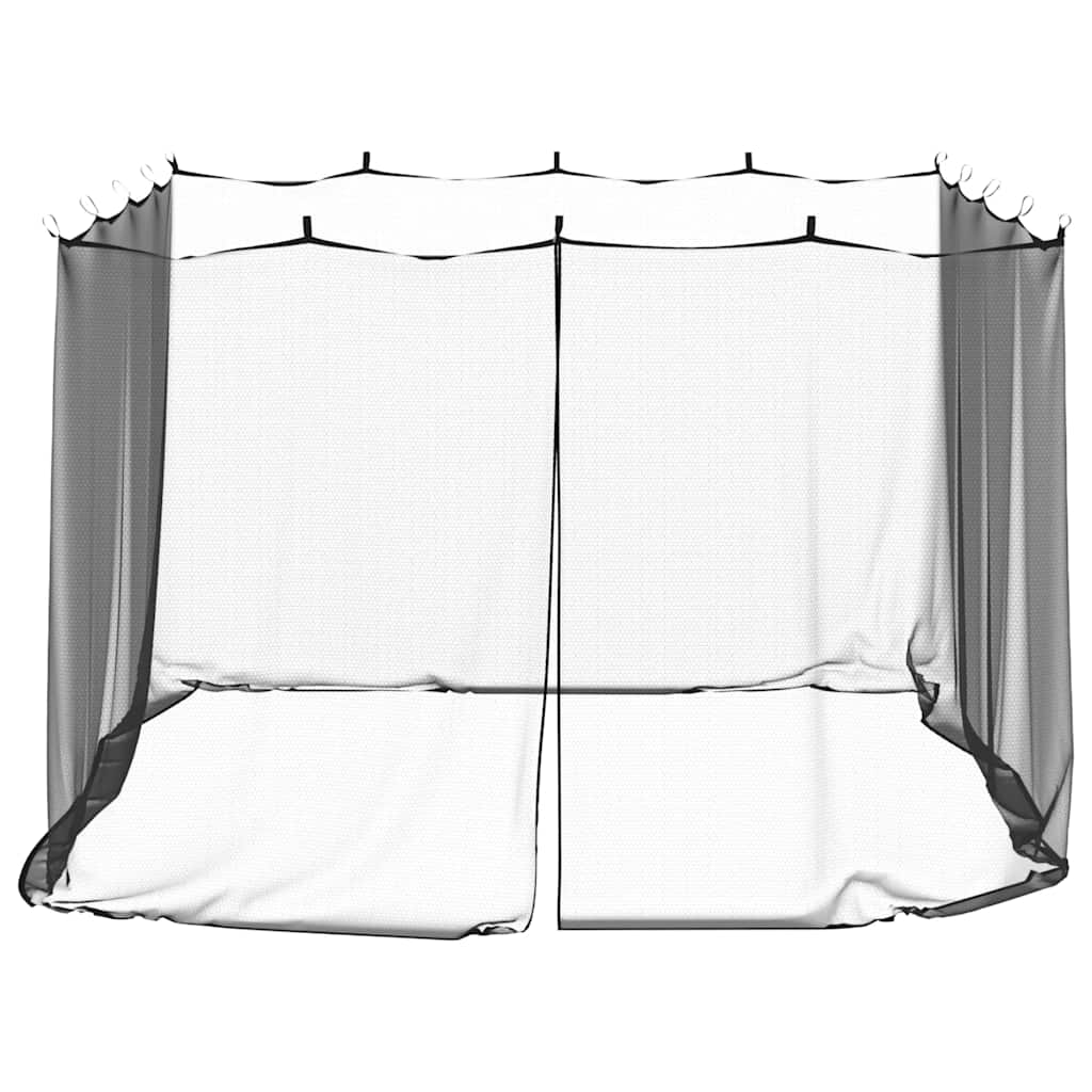Ristkülikukujuline sääsevõrk (300 x 300 x 200 cm, must polüester) – toote pilt 3