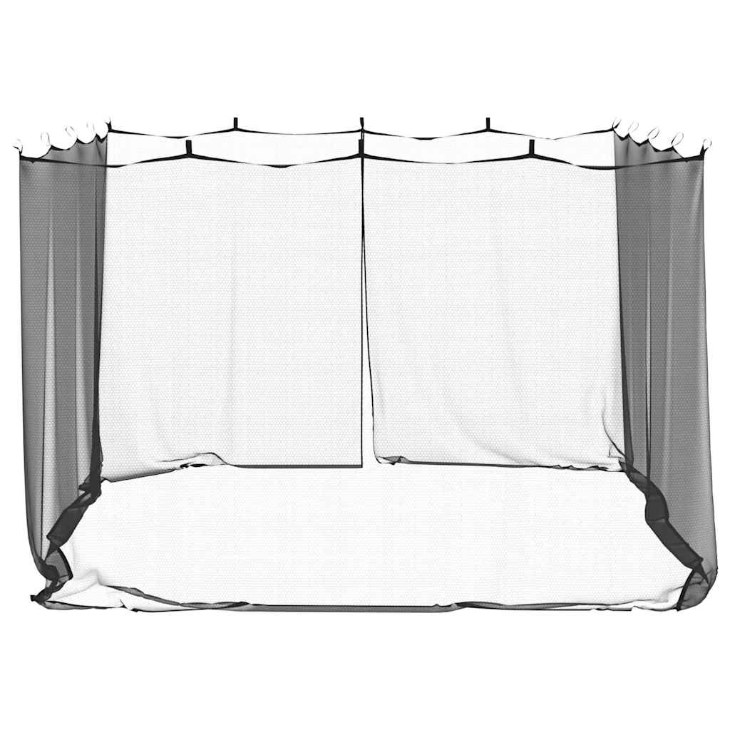 Ristkülikukujuline sääsevõrk (300 x 300 x 200 cm, must polüester) – toote pilt 4