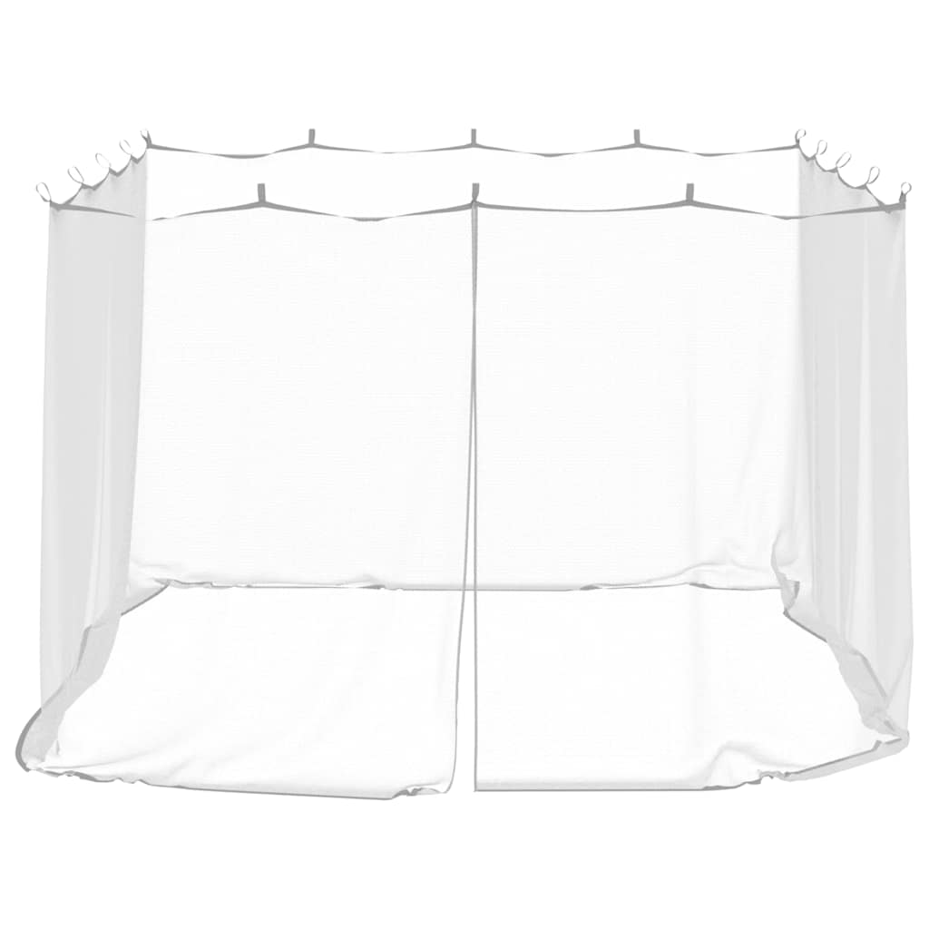 Ristkülikukujuline Sääsevõrk Õue, 220 Silma, Valge, 300 x 300 x 200 Cm – toote pilt 3