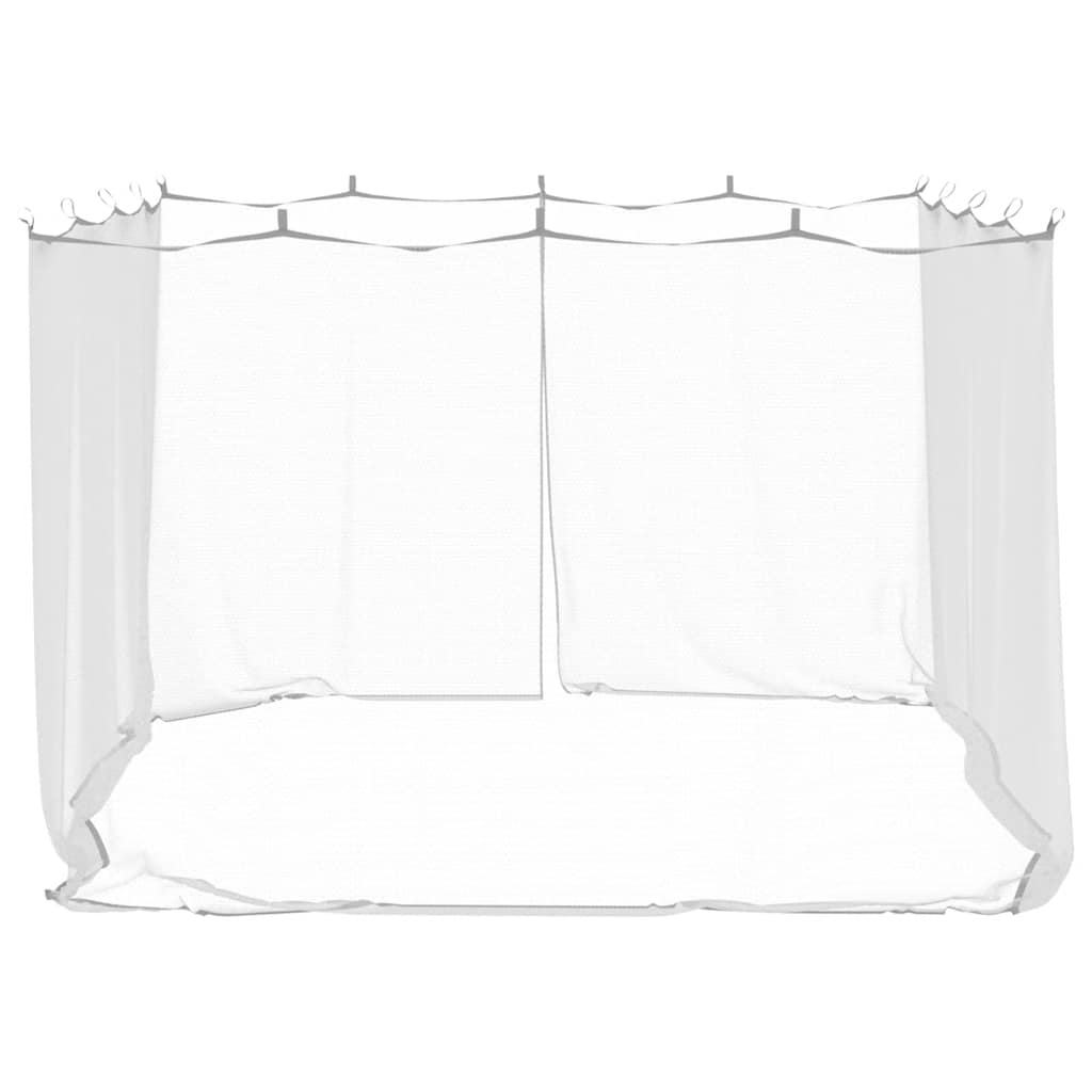 Ristkülikukujuline Sääsevõrk Õue, 220 Silma, Valge, 300 x 300 x 200 Cm – toote pilt 4