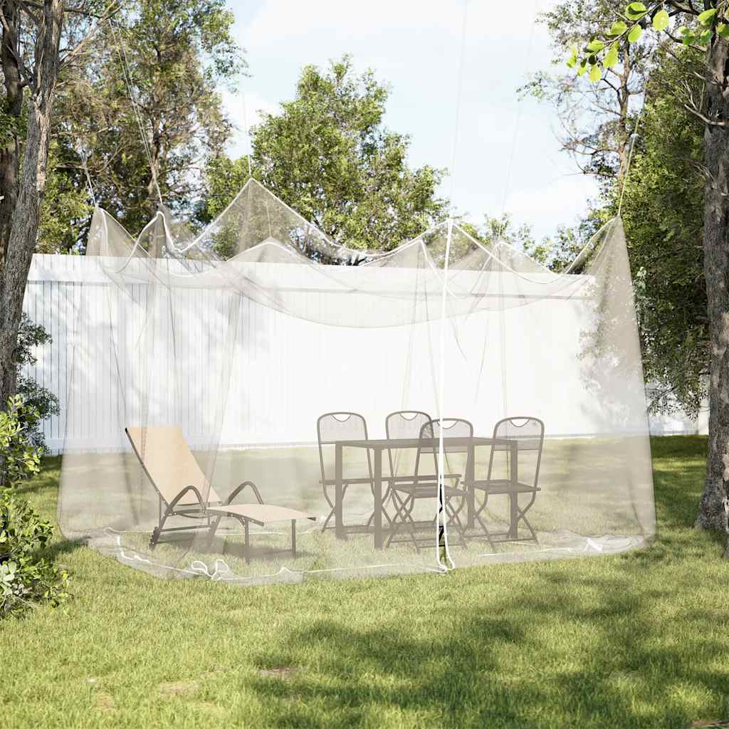 ristkülikukujuline sääsevõrk polüester – Ristkülikukujuline Sääsevõrk Õue, 220 Silma, Valge, 300 x 300 x 250 cm