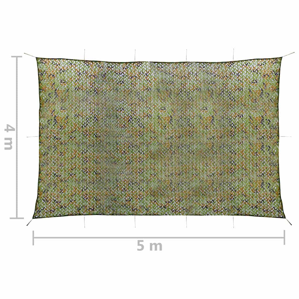 Roheline peitevõrk hoiukotiga (4 x 5 m, polüester) – toote pilt 4