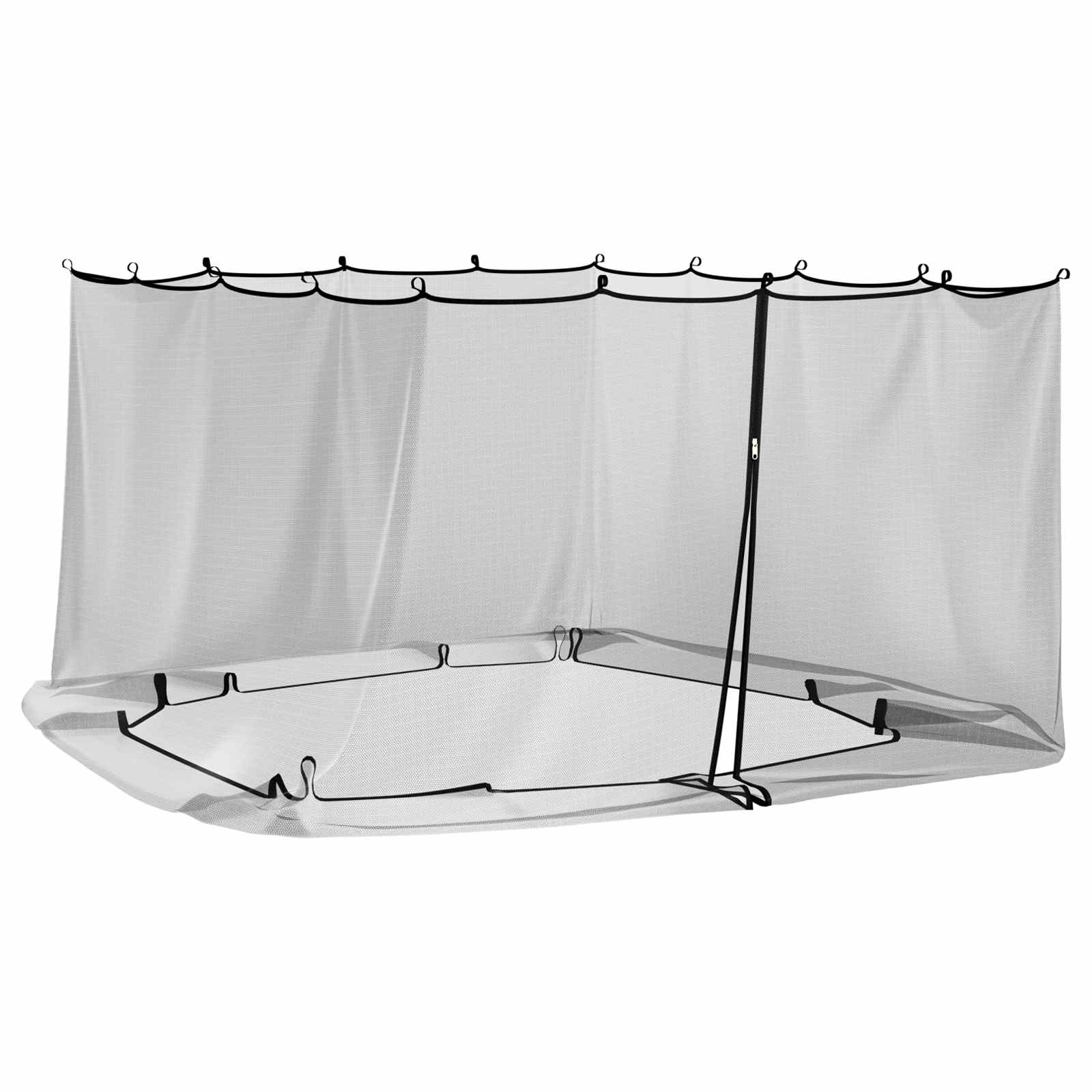 Sääsevõrk aiapaviljonile (3 x 4 x 2 m, polüester, must) – toote pilt 1