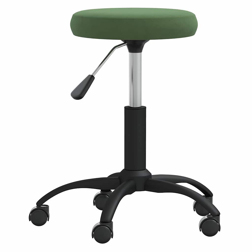 Sametine massaažitool ratastega (tumeroheline, 31 x 42–54 cm) – toote pilt 1