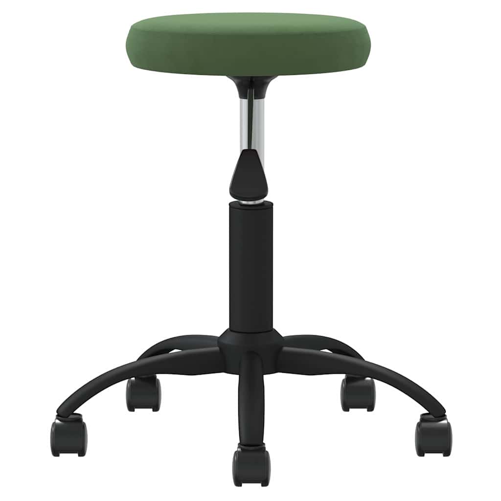 Sametine massaažitool ratastega (tumeroheline, 31 x 42–54 cm) – toote pilt 2