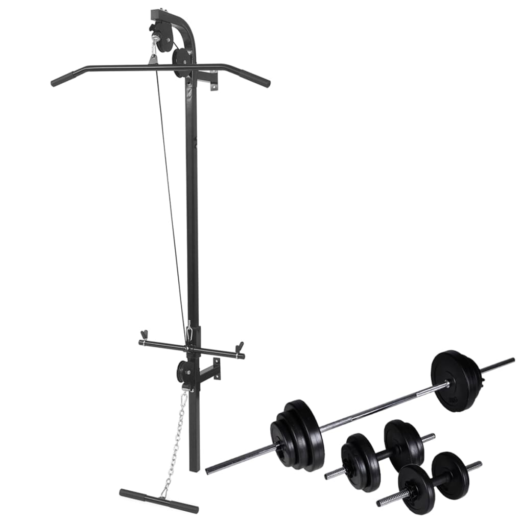 seinale kinnitatav jõusaaliseade 30,5 kg – Seinale kinnitatav jõusaaliseade (30,5 kg, 120 kg kandevõime, teras)